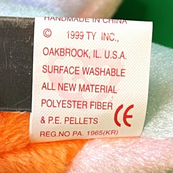 Ty Beanie Baby Lot of 6 Ocean Beanbag Plush Stuffed Animals Fish Walrus Crab 90s - Picture 11 of 15